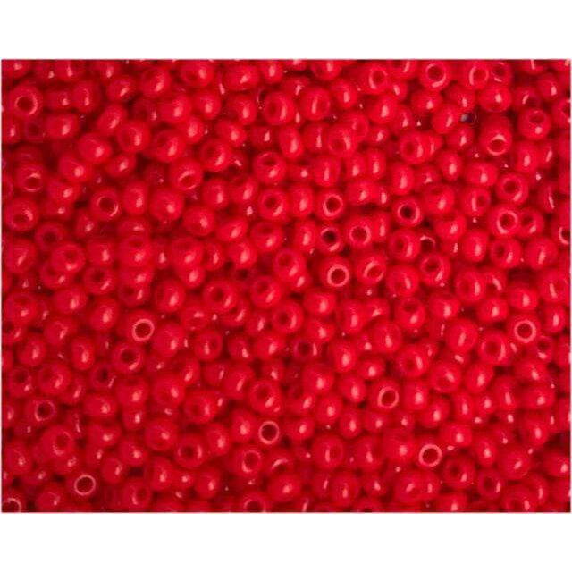 Abalorios Indian beads opacas 3,5mm 17g rojo EFCO CENTROARTESANO