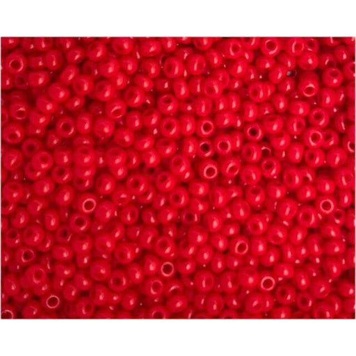 Abalorios Indian beads opacas 3,5mm 17g rojo EFCO CENTROARTESANO