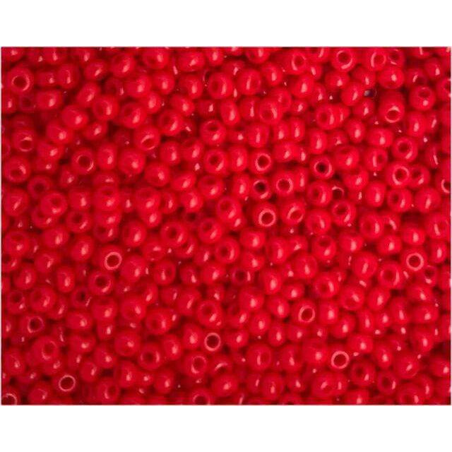 Abalorios Indian beads opacas 3,5mm 17g rojo EFCO CENTROARTESANO
