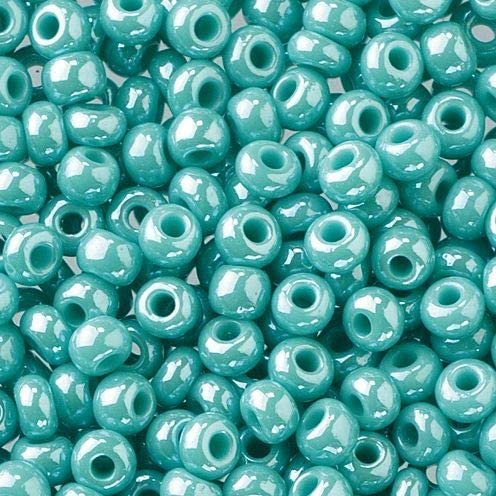 Abalorios Indian beads opacas 3,5mm 17g turquesa EFCO CENTROARTESANO