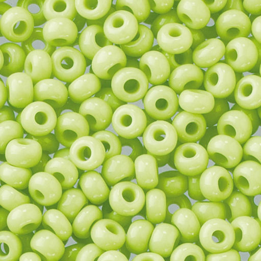 Abalorios Indian beads opacas 3,5mm 17g verde claro pastel EFCO CENTROARTESANO