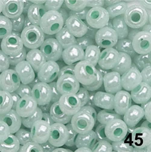 Copia de Abalorios Indian beads opacas 2,6mm 17g 1022445 verde menta EFCO CENTROARTESANO