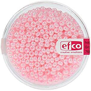 Copia de Abalorios Indian beads opacas 3,5mm 17g rosa claro EFCO CENTROARTESANO