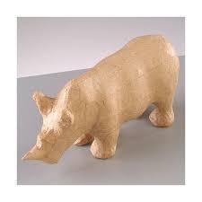 Efco papel mache rinoceronte 15.5x5x7.5 2631618 EFCO CENTROARTESANO