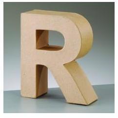 Letra 17.5x5.5cm R EFCO CENTROARTESANO