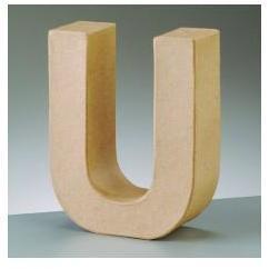 Letra 17.5x5.5cm U EFCO CENTROARTESANO