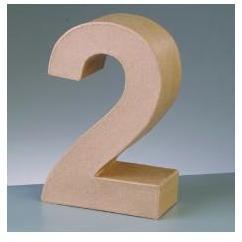 numero 2 17.5x5.5 cm 2630802 EFCO CENTROARTESANO