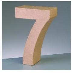 numero 7 10x3 cm 2631007 EFCO CENTROARTESANO