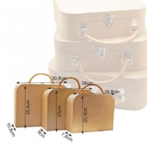 Papel mache 16711/119P maleta asa bambu peque±a EFCO CENTROARTESANO