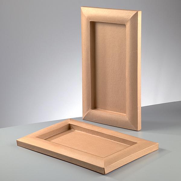 Papel mache 2629344 marco rectangular 26,5x43,5x2,5 EFCO CENTROARTESANO