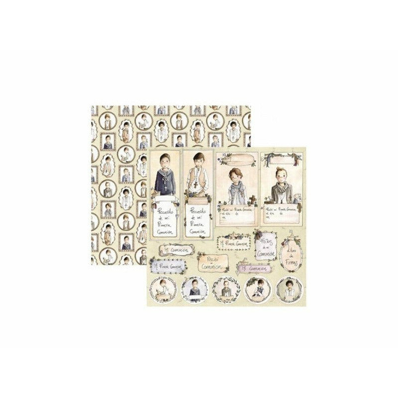 El altillo de los duendes papel scrap celebrado mi comunion NIÑO CMC005 EL ALTILLO DE LOS DUENDES CENTROARTESANO