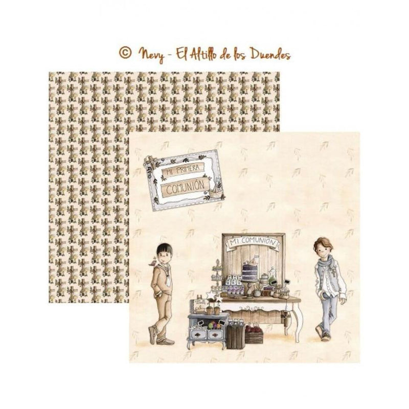 El altillo de los duendes papel scrap celebrando mi comunion NIÐO CMC004 EL ALTILLO DE LOS DUENDES CENTROARTESANO