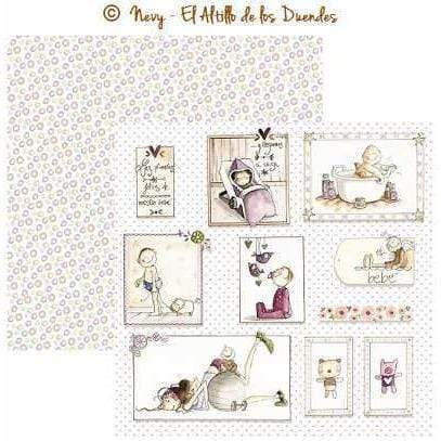 El altillo de los duendes papel scrap la ilusion de la espera LIE007 EL ALTILLO DE LOS DUENDES CENTROARTESANO