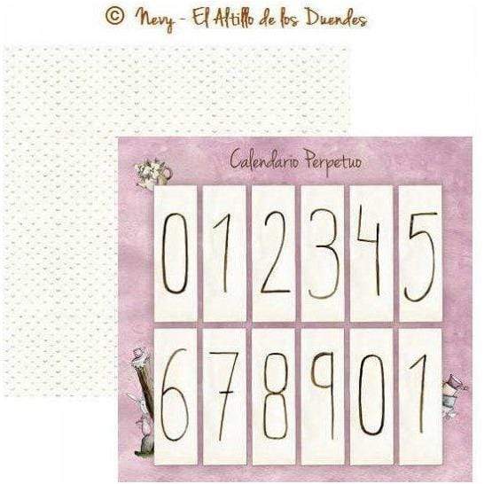 El altillo de los duendes papel scrap otro año magico OAM016 CALENDARIO PERPETUO EL ALTILLO DE LOS DUENDES CENTROARTESANO