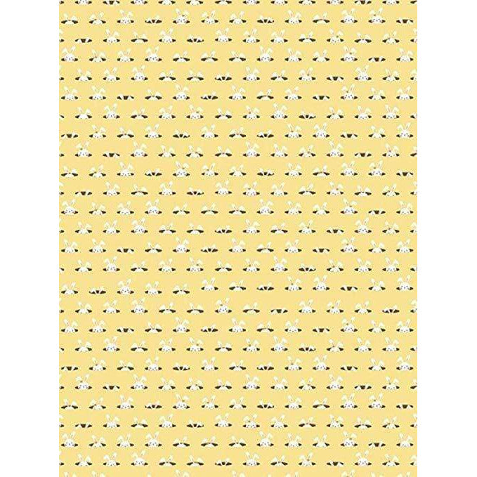 Papel Decopatch FDA781C textura foil dorado conejitos fondo amarillo DECOPATCH CENTROARTESANO