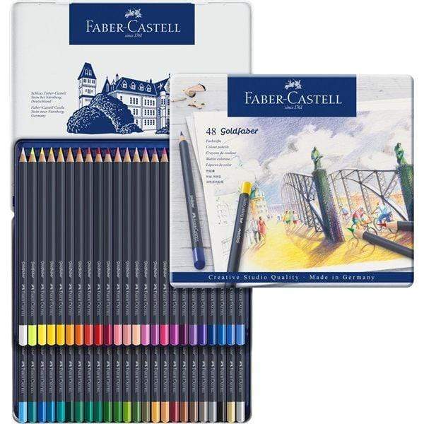 faber castell caja metal blanca 48 lapices goldfaber FABER CASTELL CENTROARTESANO