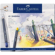 faber castell caja metal blanca 48 lapices goldfaber FABER CASTELL CENTROARTESANO