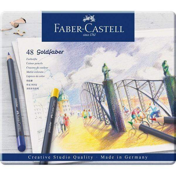 faber castell caja metal blanca 48 lapices goldfaber FABER CASTELL CENTROARTESANO