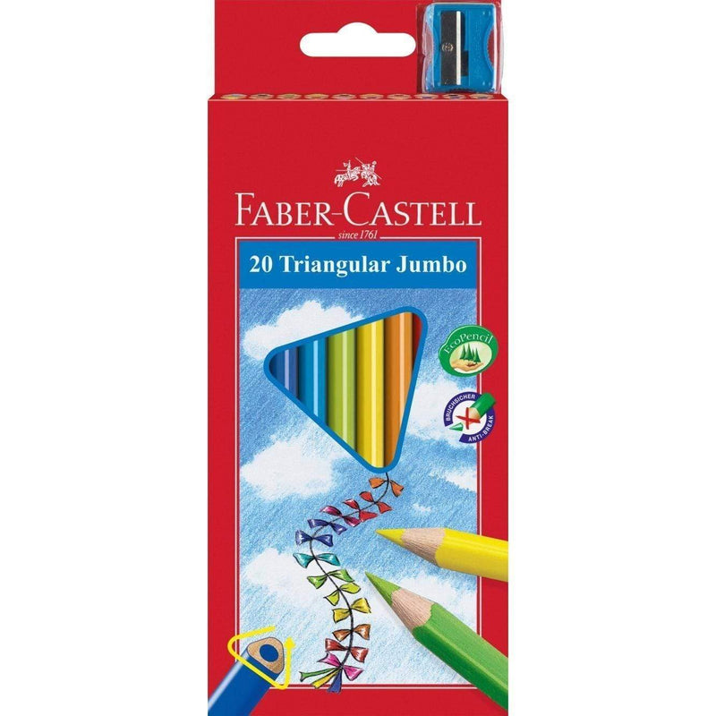 Caja 20 lapiceros Faber Castell triangular jumbo FABER CASTELL Oferta CENTROARTESANO