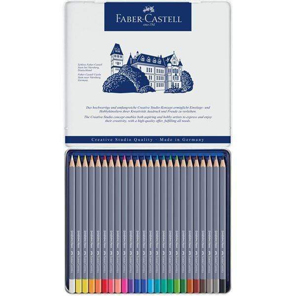 faber castell caja metal blanca 24 lapices acuarelables goldfaber aqua FABER CASTELL Oferta CENTROARTESANO