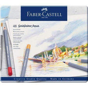 faber castell caja metal blanca 48 lapices acuarelables goldfaber aqua FABER CASTELL Oferta CENTROARTESANO