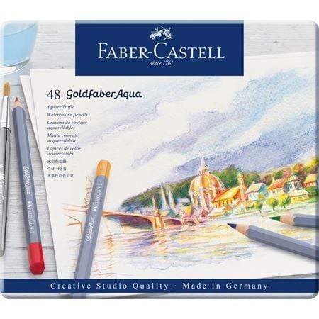 faber castell caja metal blanca 48 lapices acuarelables goldfaber aqua FABER CASTELL Oferta CENTROARTESANO