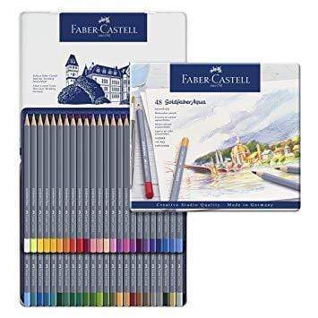 faber castell caja metal blanca 48 lapices acuarelables goldfaber aqua FABER CASTELL Oferta CENTROARTESANO
