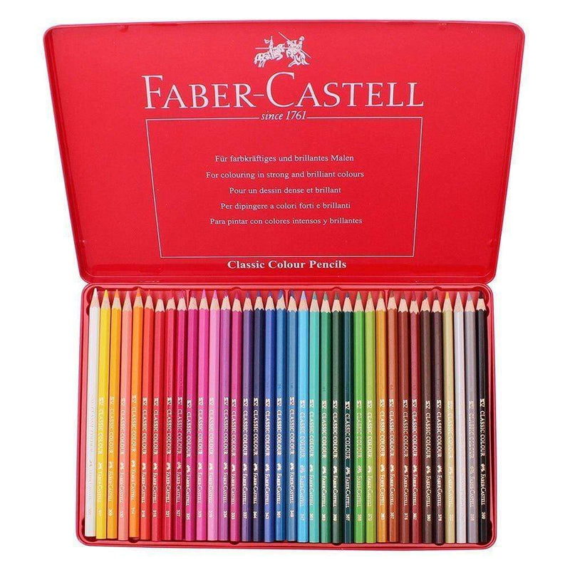 faber castell caja metal roja 36 lapices FABER CASTELL Oferta CENTROARTESANO