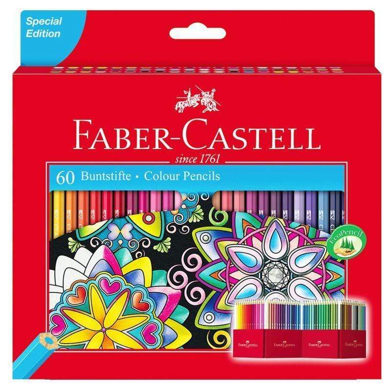 Faber castell caja roja lapiceros 60 colores FABER CASTELL Oferta CENTROARTESANO