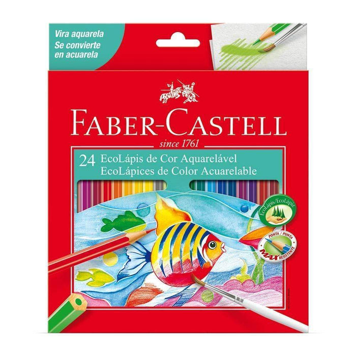 Faber castell caja roja lapices acuarelables 24 colores FABER CASTELL Oferta CENTROARTESANO