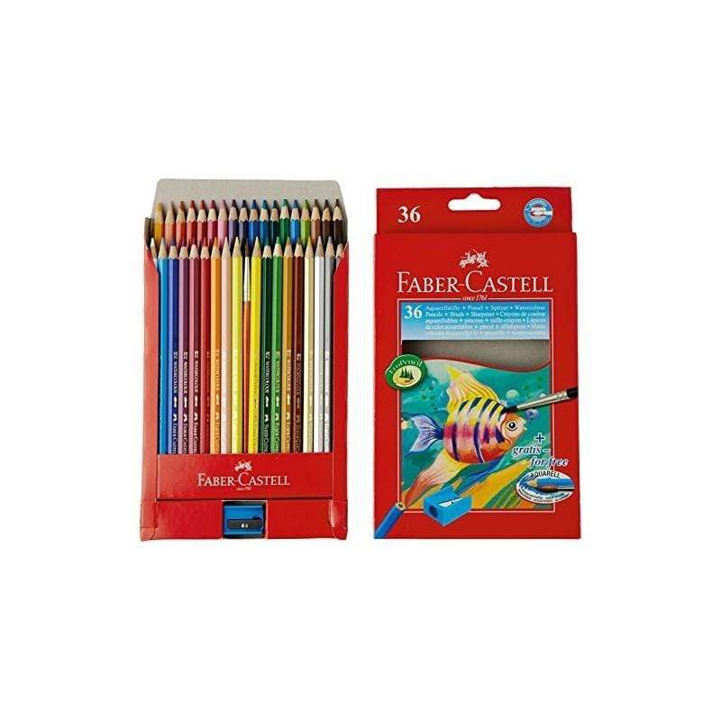 Faber castell caja roja lapices acuarelables 36 colores FABER CASTELL Oferta CENTROARTESANO