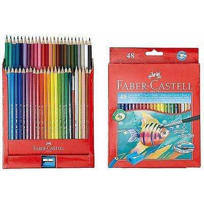 Faber castell caja roja lapices acuarelables 48 colores FABER CASTELL Oferta CENTROARTESANO