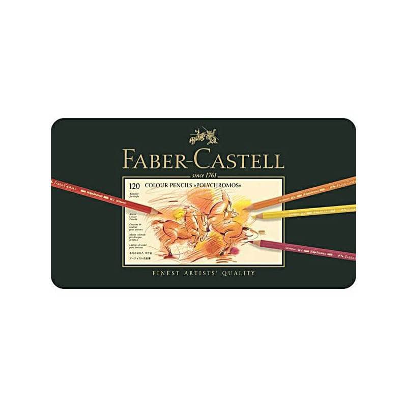 Faber castell lapices colores caja verde metal 120 colores polychromos FABER CASTELL Oferta CENTROARTESANO