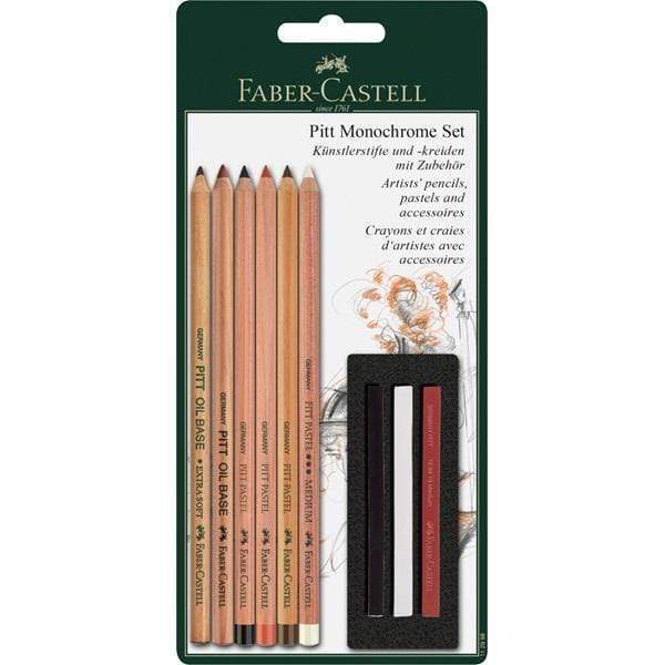 Faber castell pitt set monochrome 6lapices+3crayons 112998 FABER CASTELL Oferta CENTROARTESANO