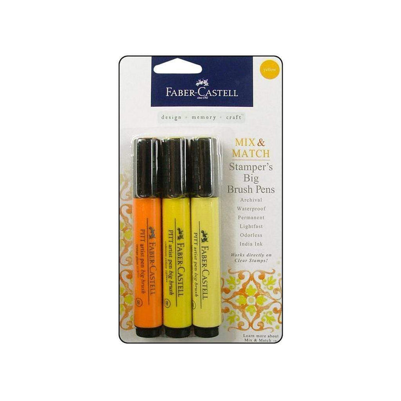 Stampers big brush pen set yellow