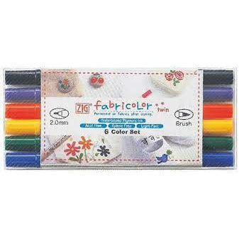 Rotuladores tela Zig fabricolor TC-40000/6v FABRICOLOR CENTROARTESANO