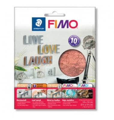 Fimo 10 Hojas metalica 14x14cm 8781-26 cobre FIMO CENTROARTESANO