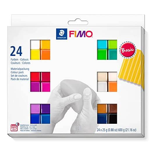 Fimo Set 1/2 pastillas fimo soft 24 colores FIMO CENTROARTESANO