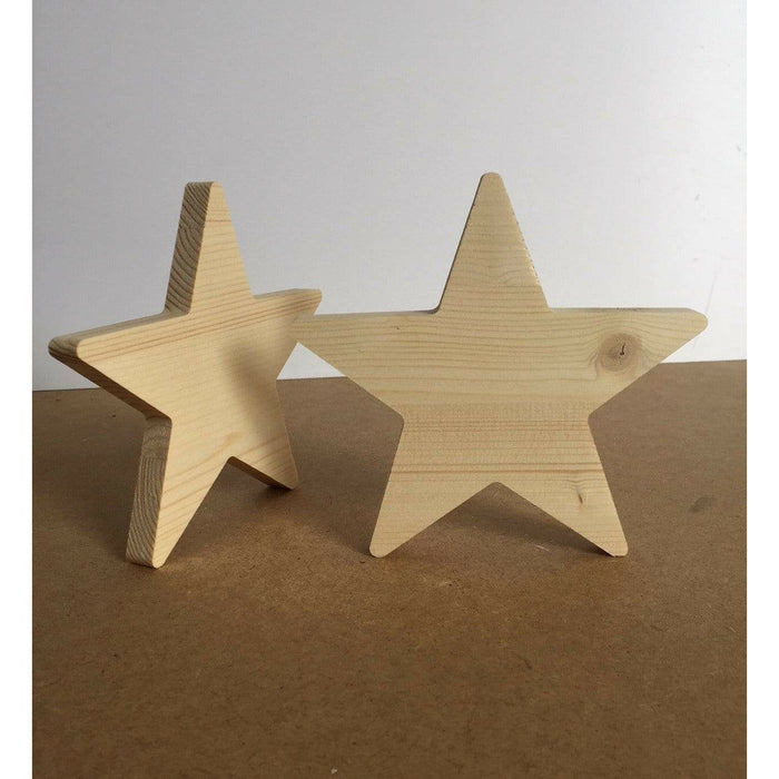Estrella de madera Nordica 15cm de alto 1.8cm de grosor FITALLER CENTROARTESANO