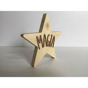 Estrella de madera Nordica 15cm de alto 1.8cm de grosor FITALLER CENTROARTESANO