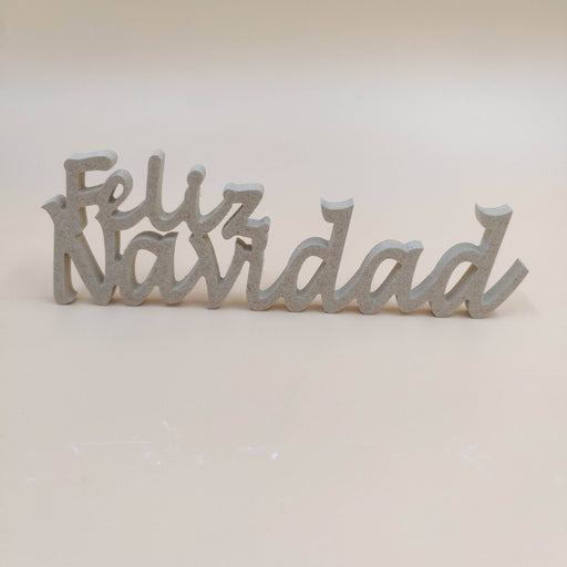 Fitaller Frase FELIZ NAVIDAD Dm 1cm de espesor 25cm largo FITALLER CENTROARTESANO