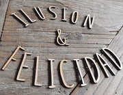 Fitaller letra manuscrita DM 4cm FITALLER CENTROARTESANO