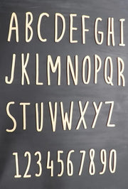 Fitaller letra manuscrita DM 4cm FITALLER CENTROARTESANO