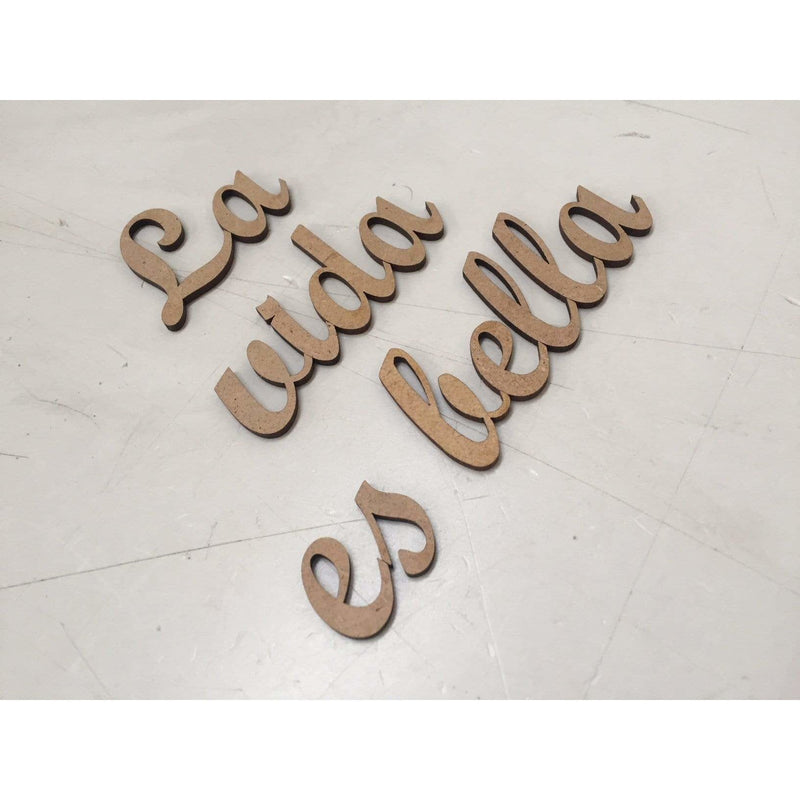 Fitaller letras DM adhesivas 4cm alto/minusculas cursiva FITALLER CENTROARTESANO