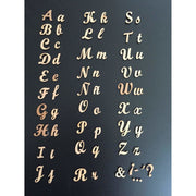 Fitaller letras DM adhesivas 4cm alto/minusculas cursiva FITALLER CENTROARTESANO