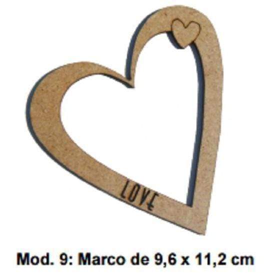 Fitaller marco fotos DM 9x11 corazon FITALLER CENTROARTESANO