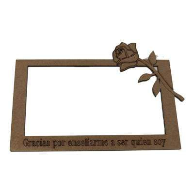 Fitaller marco fotos DM 9x12 rosa gracias por enseñarme.... FITALLER CENTROARTESANO