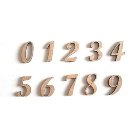 Fitaller numero Dm 8cm alto 5mm grosor FITALLER CENTROARTESANO