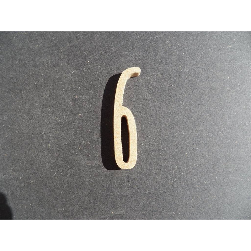 Fitaller numero manuscrita DM 7cm 6 FITALLER CENTROARTESANO