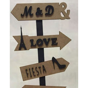 Fitaller placas DM mod12 39x11cm Indicador& FITALLER CENTROARTESANO